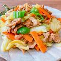 あっちゃんキッチン♪'s cooksnap of when they made ☆豚バラとキャベツのガリバタ醤油炒め☆.
