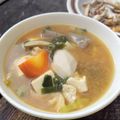 なかなか３'s cooksnap of when they made 東北のご馳走☆芋の子汁（里芋の味噌汁）.
