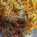 クックOM70Z9☆'s cooksnap of when they made 炒めて簡単！人参とちくわの中華きんぴら.