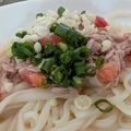 LunaJuno's cooksnap of when they made 時短♪冷やし中華風＊潰し梅トマトうどん.