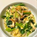 azbjbn's cooksnap of when they made 【基本】小松菜としめじの卵とじ、簡単5分.