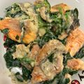ほしちゃろ's cooksnap of when they made シャケとほうれん草豆乳クリーム煮.