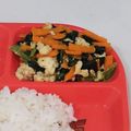 ゆ→ちむ❦180SX's cooksnap of when they made 人参と小松菜の豆腐和え(幼児食).