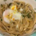 JK's cooksnap of when they made マジ最高☆大葉香る冷凍うどん☆卵ポン.