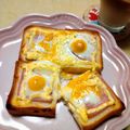 うたかた。's cooksnap of when they made 朝食！うずら卵とハムのマヨネーズトースト.