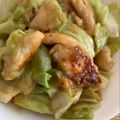 ポメちょん's cooksnap of when they made 鶏むね肉とキャベツのちゃんちゃん焼き風.