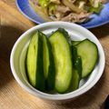 ★ゴンぎつね★'s cooksnap of when they made 材料2つ　簡単きゅうりの浅漬け.