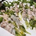 ♬のんのこ日和♬'s cooksnap of when they made レンジで簡単◎豆苗の豚肉巻き.