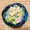 emiiem's cooksnap of when they made きゅうりとハムと春雨のサラダ.
