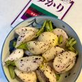 yu🐓's cooksnap of when they made あ！っと言う間の【お肉みたいな蕪サラダ】.