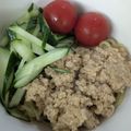ひぃちゃんひー's cooksnap of when they made 手抜きで出来る　ジャージャー麺.