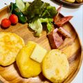 Ri→chan's cooksnap of when they made 朝食＆ブランチ♡ふわふわ豆腐ホットケーキ.