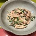 こっぷぽ～ん's cooksnap of when they made 蒸し鶏とかいわれのサラダ✽梅マヨわさび.