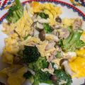 nexeko's cooksnap of when they made ブロッコリーとしめじの卵炒め◇お弁当にも.