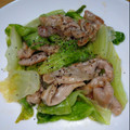 クックJOEさん's cooksnap of when they made ☆簡単☆豚こまレタスの塩レモン炒め.