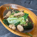 ちいさな緑の人's cooksnap of when they made 超簡単！レタスと豚肉のオイスター炒め☆.