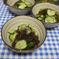 ととろ＆めい's cooksnap of when they made ☆もずくきゅうりわかめの酢の物.