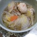 クック6DDPP8☆'s cooksnap of when they made あったまるね♥鶏団子スープ.