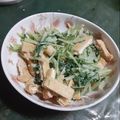 LOVEのこ's cooksnap of when they made 水菜と油揚げのマヨポンサラダ♪.