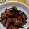 みどり子's cooksnap of when they made 【鶏もつ煮】甘辛レバー煮嫌いかい？処理付.