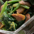 MULA's cooksnap of when they made ほうれん草とソーセージの粒マスタード和え.