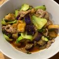 エビビンバ's cooksnap of when they made 簡単☆なすと豚肉とチンゲン菜のマーボー！.