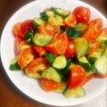 あやママ99's cooksnap of when they made トマトときゅうりのパクパクサラダ.