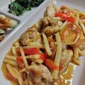 ちょちょこ✫'s cooksnap of when they made 鶏肉とたけのこ、ピーマンの炒め物　.