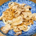 vabochan's cooksnap of when they made レンコンと鶏とチンゲン菜の中華風ピリ辛炒め.