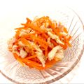 悠LOVE航's cooksnap of when they made 人参と鶏ハムのサラダ.
