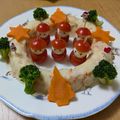 ぷりん1118's cooksnap of when they made クリスマス☆ミニミニトマトサンタ.