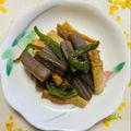チェックのミニくま's cooksnap of when they made 突き蒟蒻と竹輪の甘辛炒め.