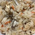 まゆりん✩'s cooksnap of when they made 簡単☺きのこ・鶏・牛蒡の炊き込みご飯.