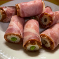 ☆yopipi's cooksnap of when they made お弁当に★枝豆inちくわのベーコン巻き.