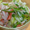 うーさまのたまご's cooksnap of when they made サッと簡単【ネギとカニカマのごま油和え】.