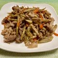 ビートルズ食堂's cooksnap of when they made 豚こま肉と牛蒡の炒め煮.