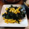 ばたみそーぱん☆'s cooksnap of when they made ☆簡単☆コーン＆ワカメのピリ辛ポン炒め♪.