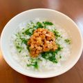 ☆ぼうchan☆'s cooksnap of when they made 離乳食後期 法蓮草粥納豆のせ.