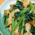 ちーまぐ's cooksnap of when they made 【楽めし】鶏胸肉と小松菜の醤油マヨ炒め.