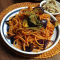 ふか谷's cooksnap of when they made 家庭レベルを脱却するナスとトマトのパスタ.