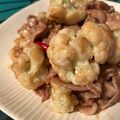 クック☆やーっ！'s cooksnap of when they made 豚肉とカリフラワーのにんにく炒め.