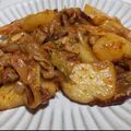 fu♪♪'s cooksnap of when they made じゃがいもと豚肉のキムチバター炒め☆.