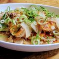 かきぴー３９７'s cooksnap of when they made 大根と豚ミンチのあんかけ.