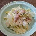 ばたみそーぱん☆'s cooksnap of when they made 簡単♪温キャベツと生ハムのシーザーサラダ.