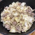 ママメイン！時々子供's cooksnap of when they made ダイエット中にも！豚バラのキャベツもやし.