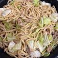 ママメイン！時々子供's cooksnap of when they made ゴマ油香る☆シンプル焼きうどん.