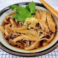 在宅勤務のおじさん's cooksnap of when they made 温まる！熱々あんかけきのこ蕎麦.