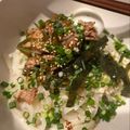 たてえり。's cooksnap of when they made 豚肉と玉ねぎの甘辛冷やしぶっかけうどん.