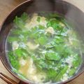 クックM96XDX☆'s cooksnap of when they made 春菊と卵のスープ.
