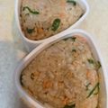 ゆるмαмα's cooksnap of when they made 弁当＆朝食に！簡単ゴマ油香る鮭のおにぎり.